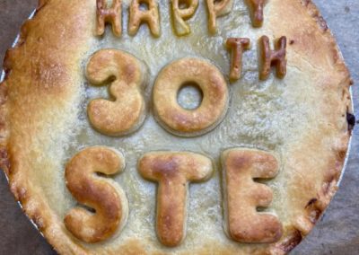 Personalised steak pie - 30th birthday
